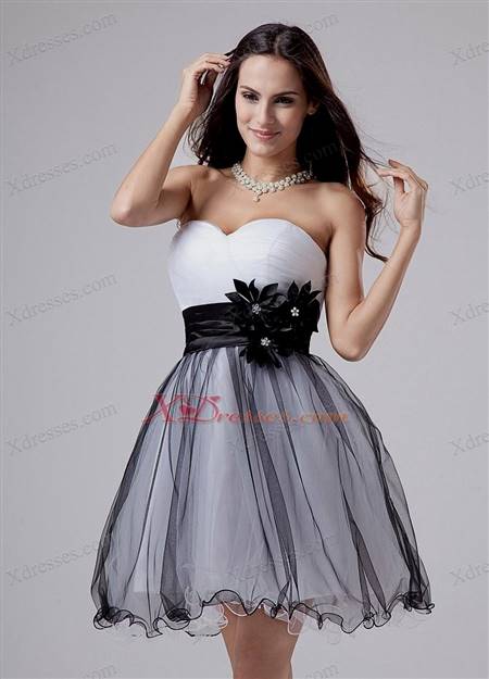 black and white gown with sleeves for js prom