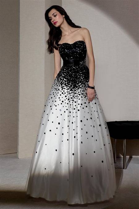 black and white gowns dresses