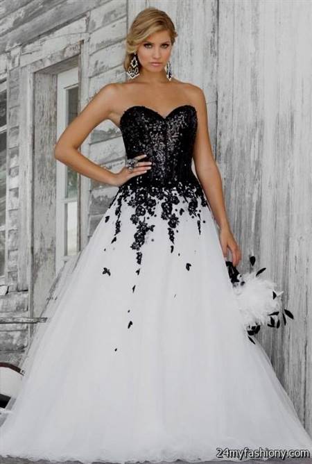 black and white lace prom dress with sleeves