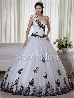 black and white princess prom dresses