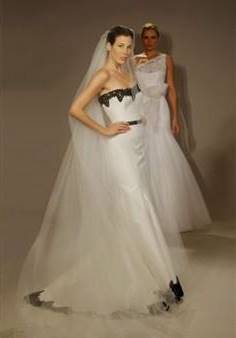 black and white wedding dress from say yes to the dress