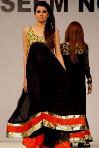black chiffon dress pakistani