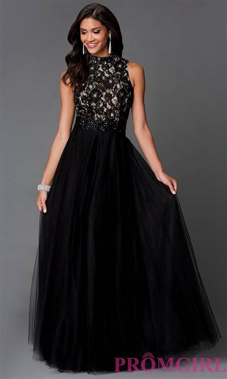 black chiffon prom dress
