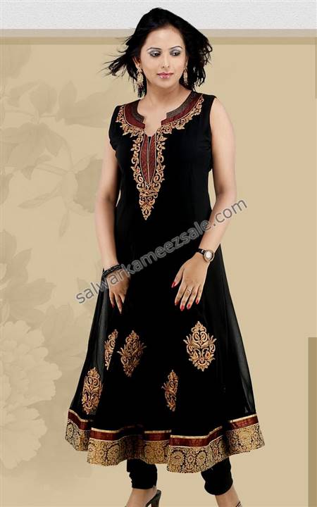 black chudidar dress design patterns