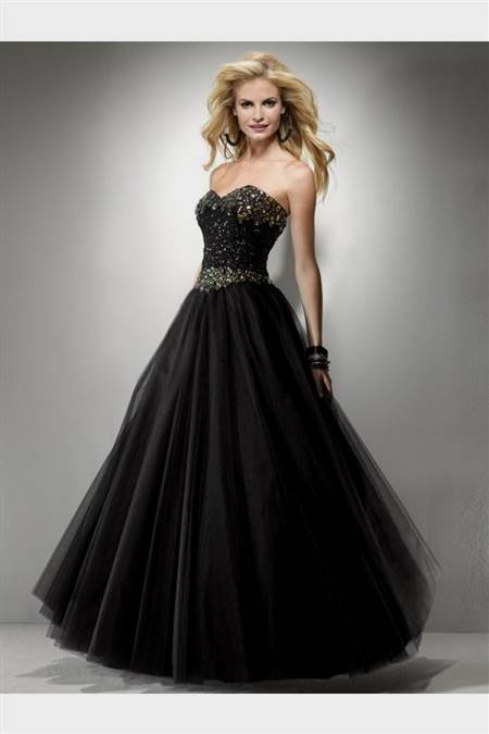 black corset prom dresses