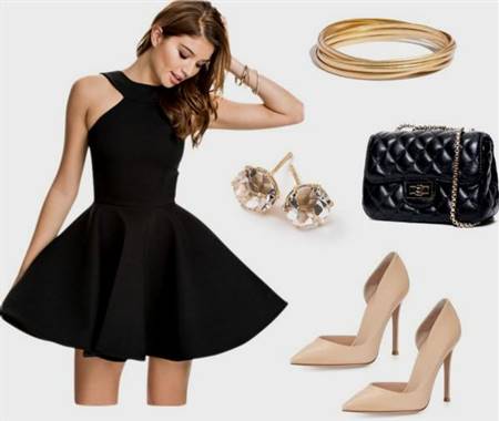 black dress accessories color