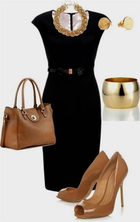 black dress outfit accessories