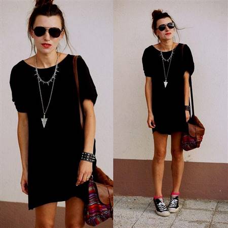 black dress outfit ideas