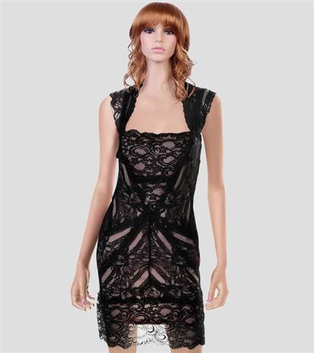 black lace cocktail dresses