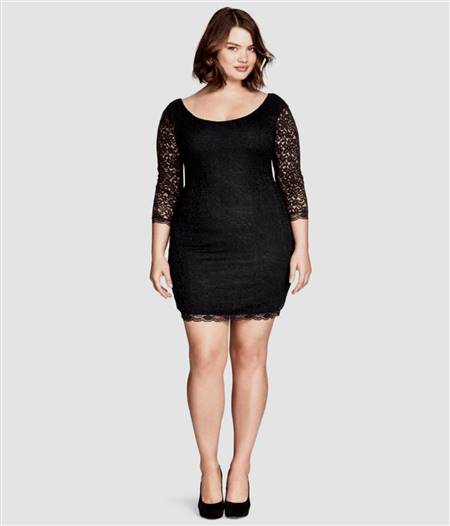 black lace dress with sleeves h&m