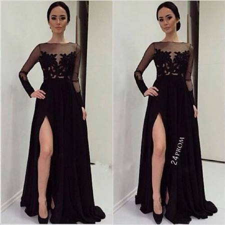 black lace prom dress tumblr
