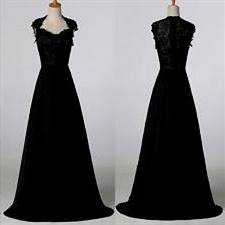 black masquerade ball gown