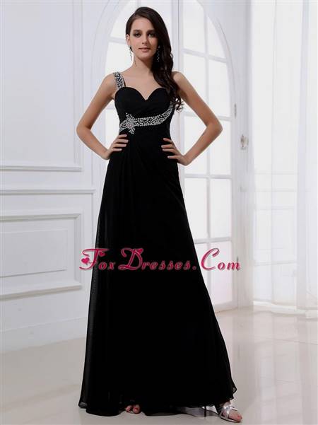 black one shoulder prom dresses