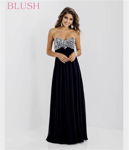 black strapless prom dresses