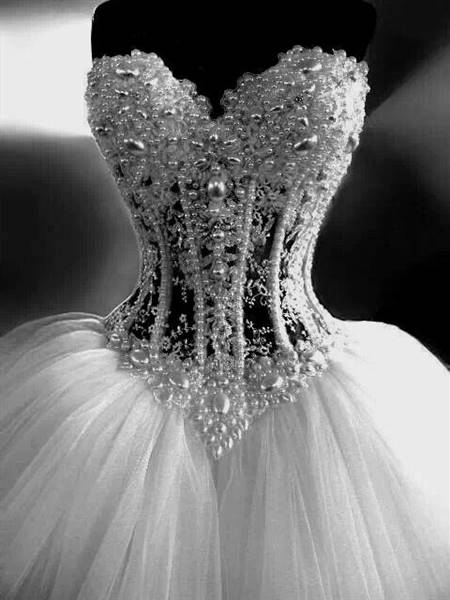 bling corset mermaid wedding dresses