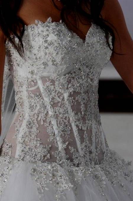 bling mermaid wedding dresses
