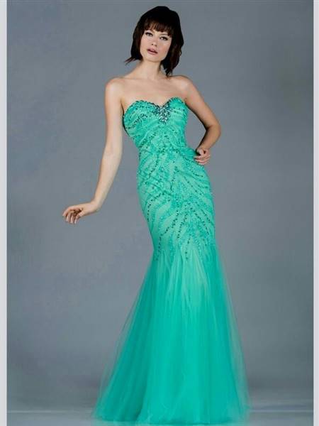 blue and green mermaid dress