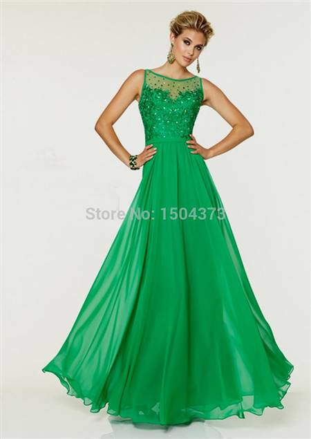 blue and green party dresses