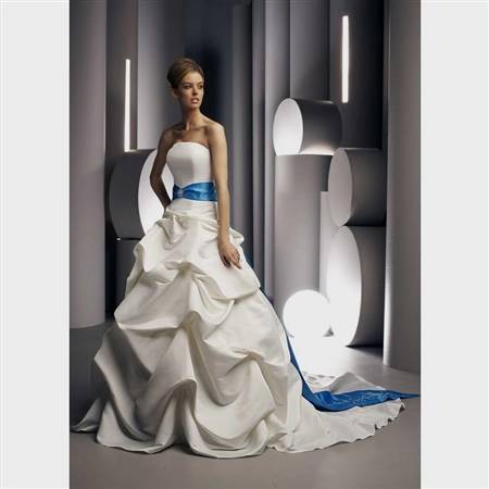 blue and silver wedding dresses