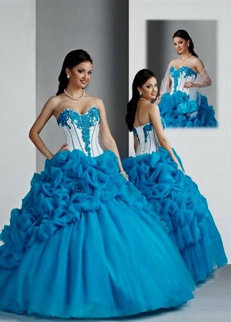 blue ball gowns for prom