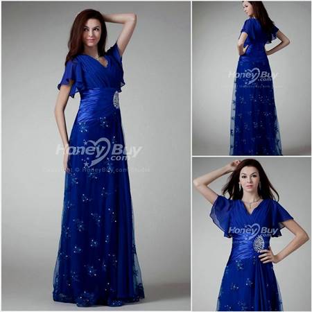 blue bridesmaid dresses with sleeves