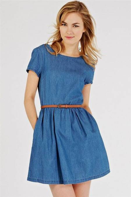 blue casual dresses for juniors