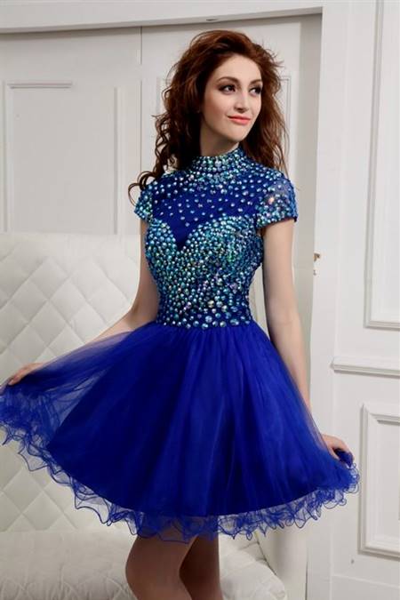blue cocktail dresses