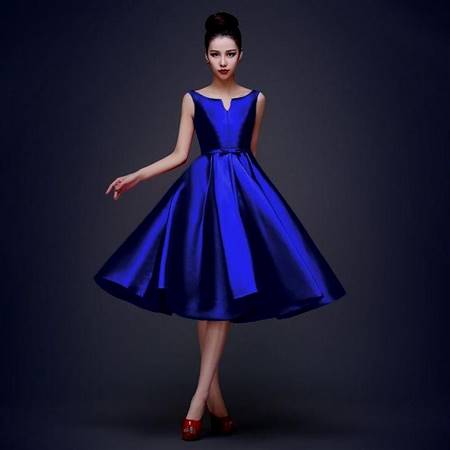 blue cocktail dresses with straps