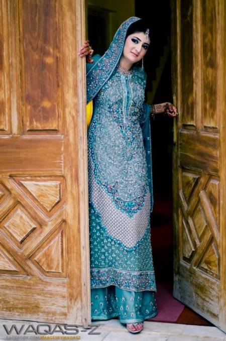 blue dresses pakistani