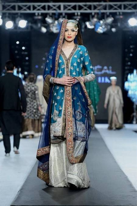 blue dresses pakistani