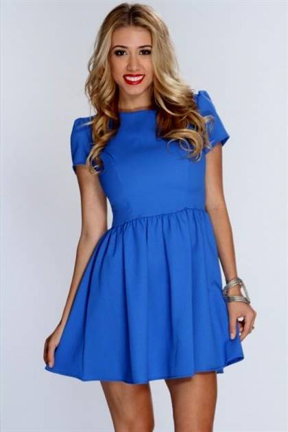 blue dresses with sleeves