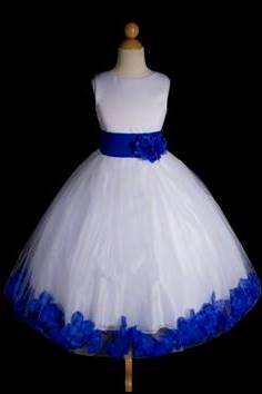 blue flower girl dresses toddler