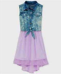 blue high low dresses for kids