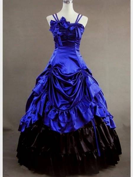 blue masquerade ball gowns