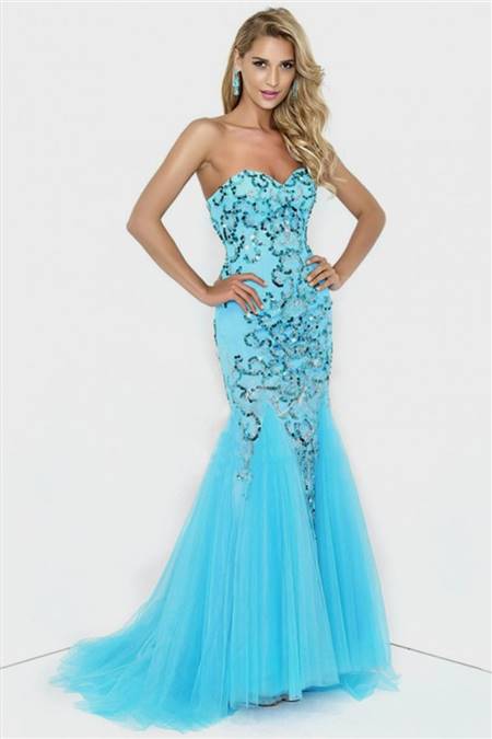 blue mermaid dress