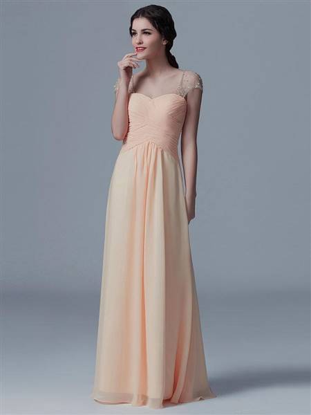 bridesmaid dresses with cap sleeves