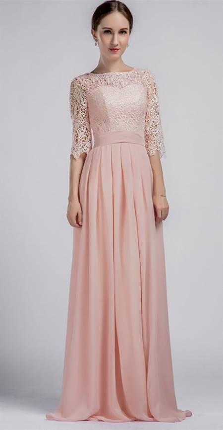bridesmaid dresses with lace sleeves