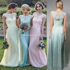 bridesmaid dresses with lace top