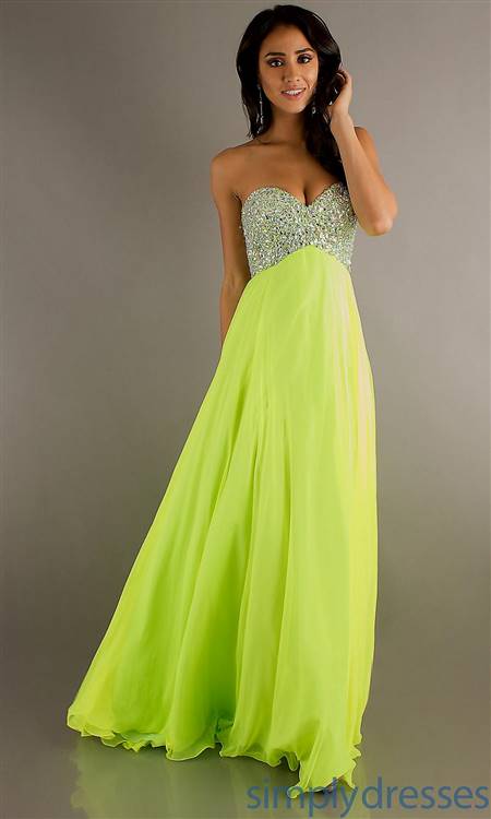 bright green prom dresses