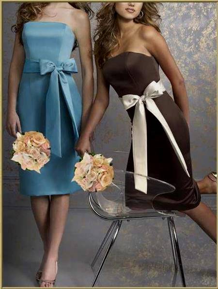brown and cream bridesmaid dresses