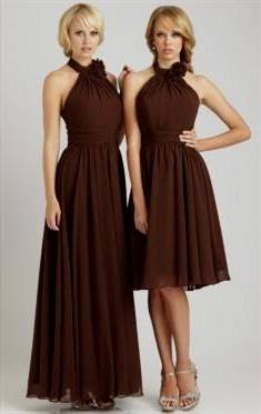 brown bridesmaid dresses
