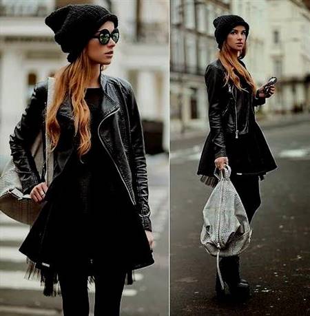 casual black dress with accessories