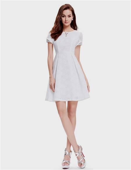 casual cocktail white dresses