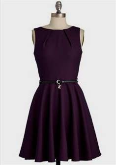 casual dark purple dress