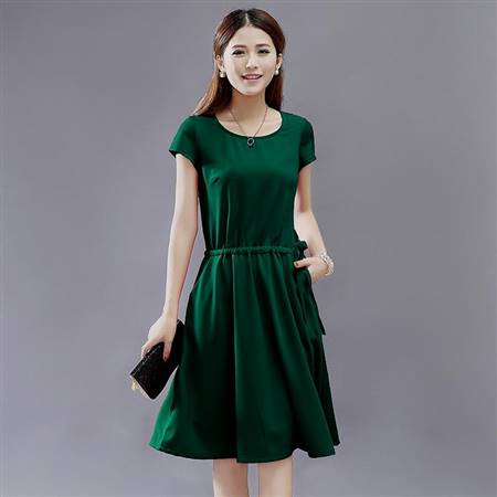 casual green dress