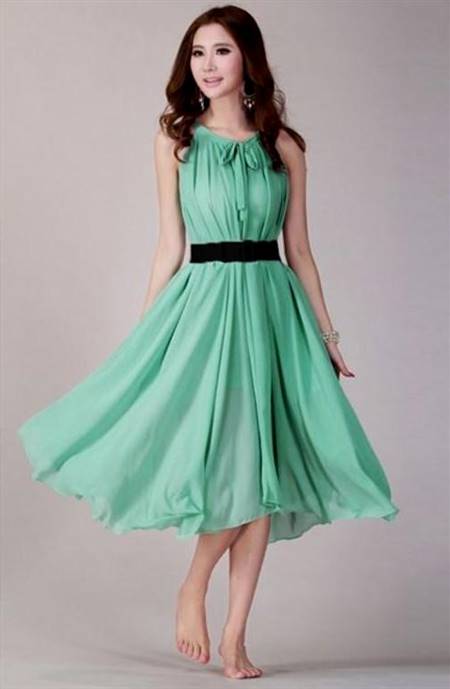 casual mint green dress
