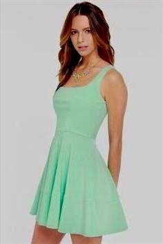 casual mint green dress