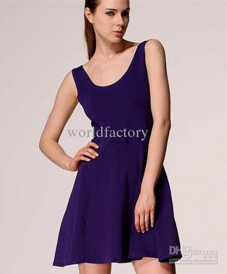 casual purple dress outfit