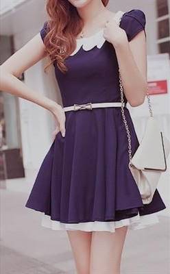 casual purple dress tumblr