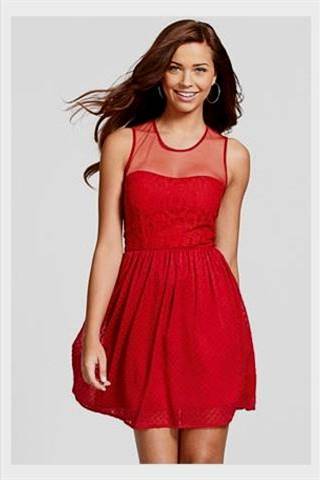 casual red dresses for juniors